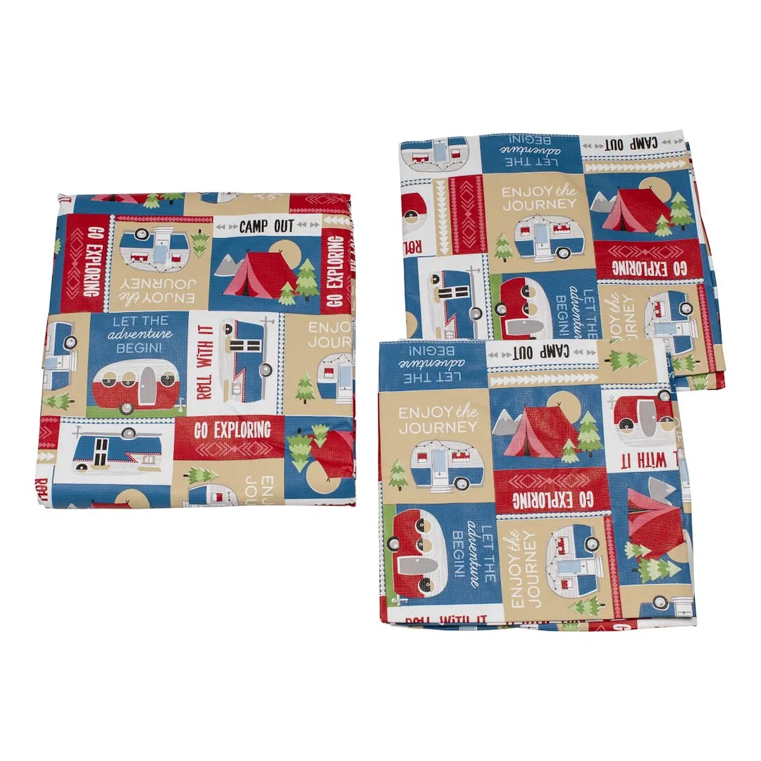 2022107835 – LIPPERT COMP Tablecloth, Rectangular Fits Standard Picnic Table 72 Inch Length x 27 Inch Width And Stand...